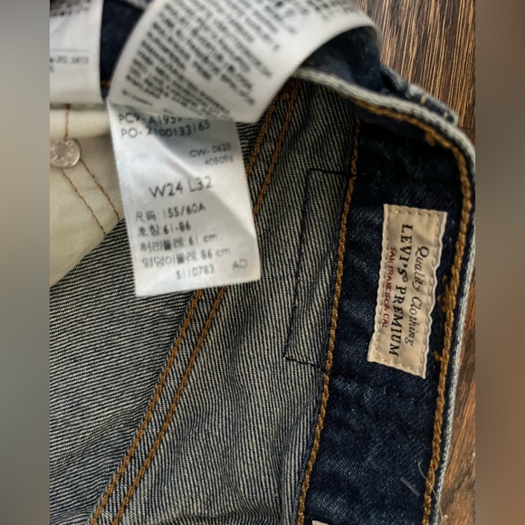 Levi’s 501 Original 90’s Mid-rise Straight Leg Denim Jeans. Size 24 - Picture 12 of 14